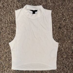 White Sleeveless Top